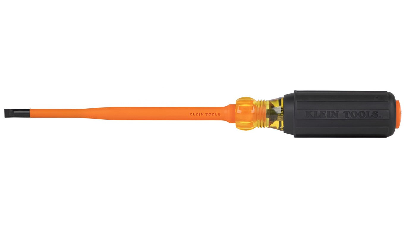692-6-INS Slim-Tip 1000V Insulated Screwdriver, 1/4-Inch Cabinet, 6-Inch