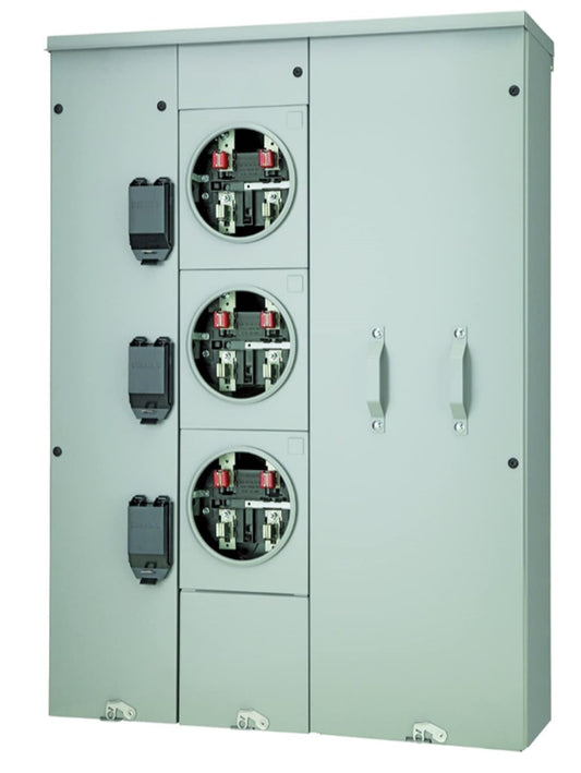 WEP3311 300A 3 Meter Panel 1PH 120/240V EUSERC