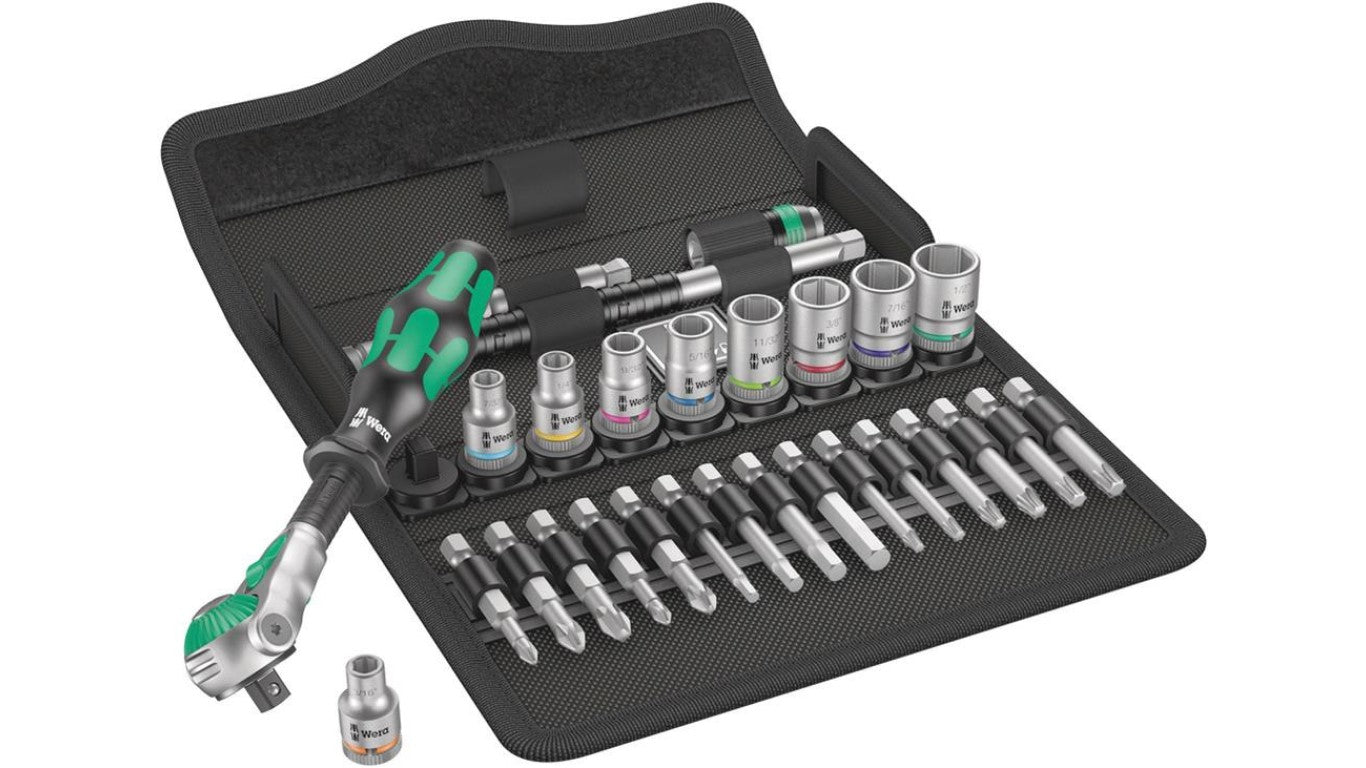 Wera Tools 6000 Joker 4 Imperial 1 Combination Ratchet Wrench Set 