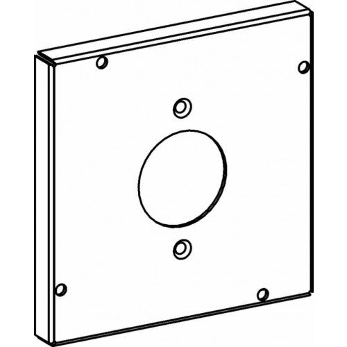 5505 Raised 1/2”, 4-11/16” Square (5S) 20A, 1.60” Diameter Power Outlet Industrial Cover