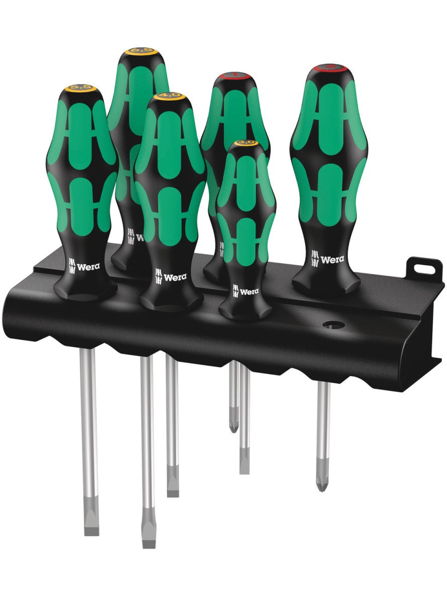 05105650001 334/6 Rack Screwdriver Set Kraftform Plus Lasertip and Rack, 6 Pieces