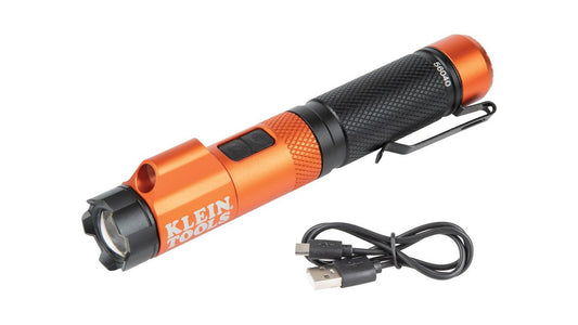 56040 Rechargeable Focus Flashlight with Laser