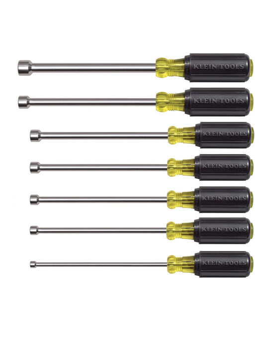 647M Nut Driver Set, Magnetic Nut Drivers, 6-Inch Shafts, 7-Piece