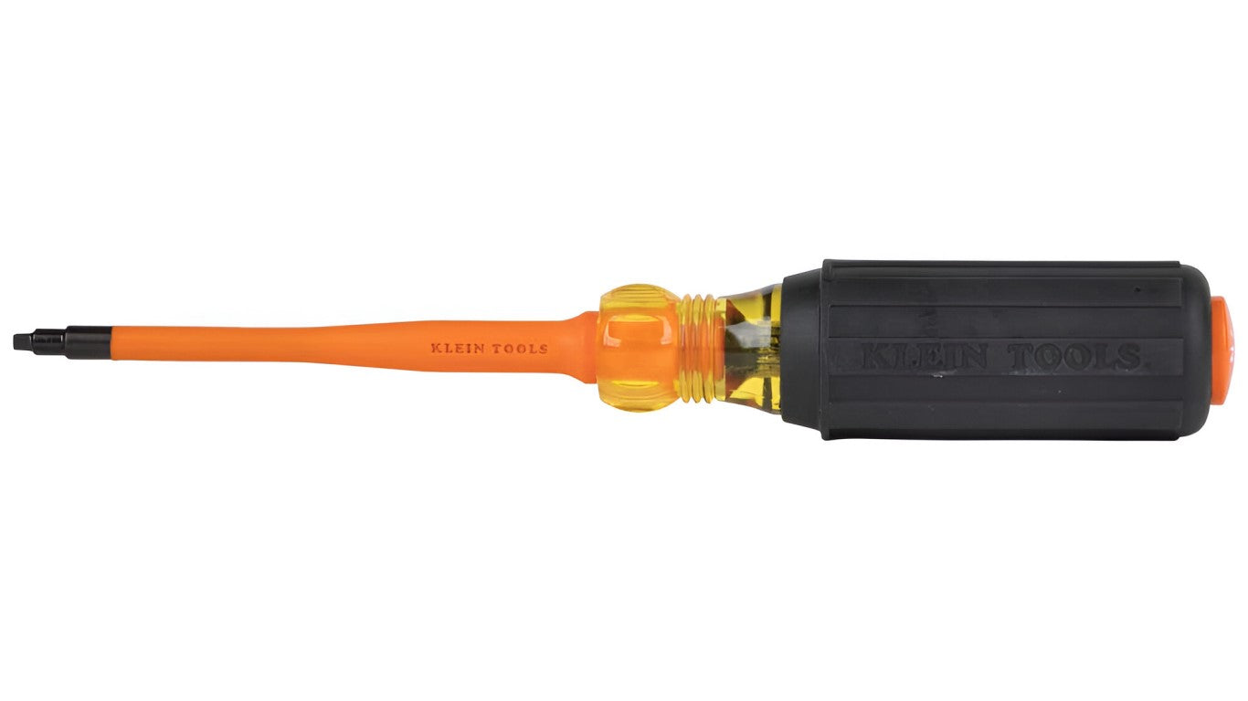 694-4-INS Slim-Tip 1000V Insulated Screwdriver, #2 Square, 4-Inch Round Shank