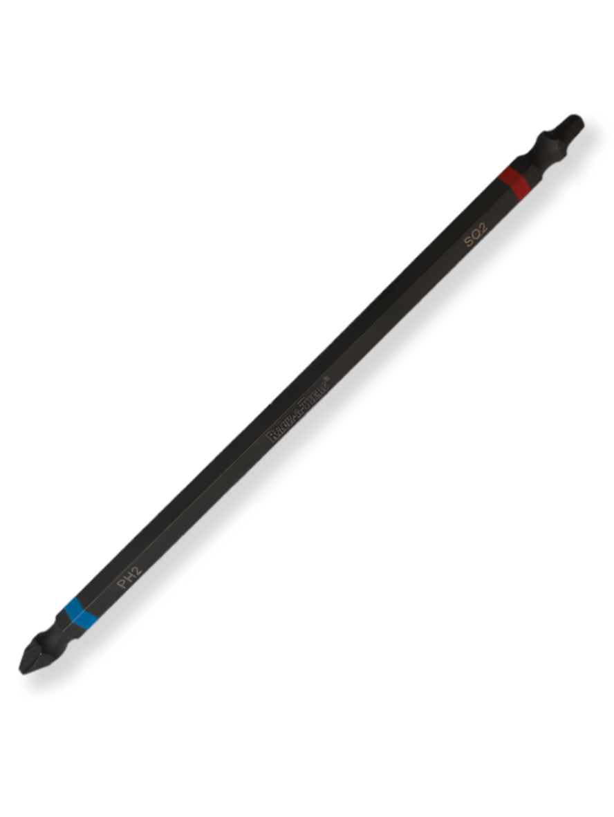 70226BR #2 Phillips and #2 Square Double Ended Impact Blue/Red