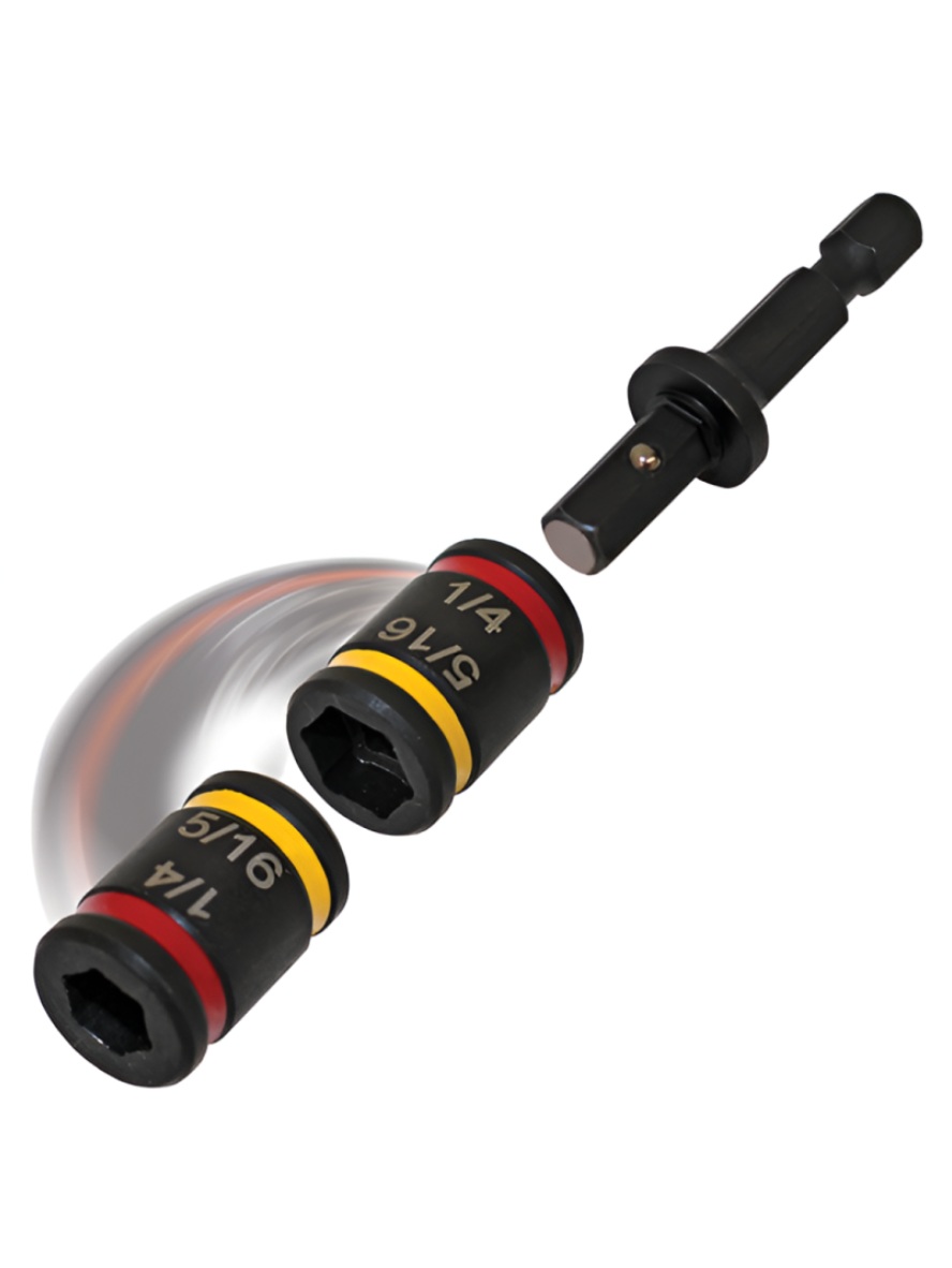 70462RY Malco C-RHEX Dual-Sided Magnetic Hex Drivers Red/Yellow 2" Malco Bit