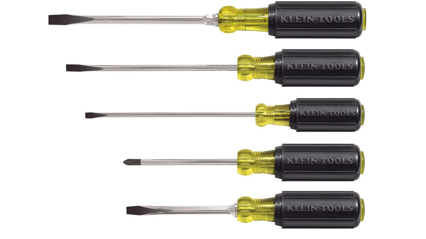 85075  Screwdriver Set, Slotted and Phillips, 5-Piece