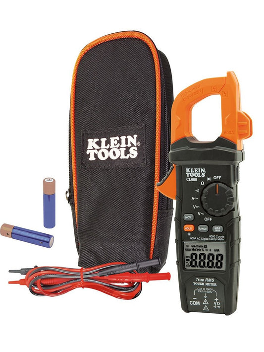 CL600 Digital Clamp Meter, True RMS, AC Auto-Ranging, 600 Amps