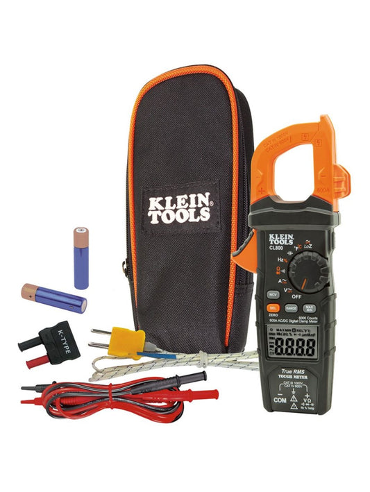 CL800 Digital Clamp Meter, AC Auto-Range TRMS, Low Impedance (LoZ), Auto Off