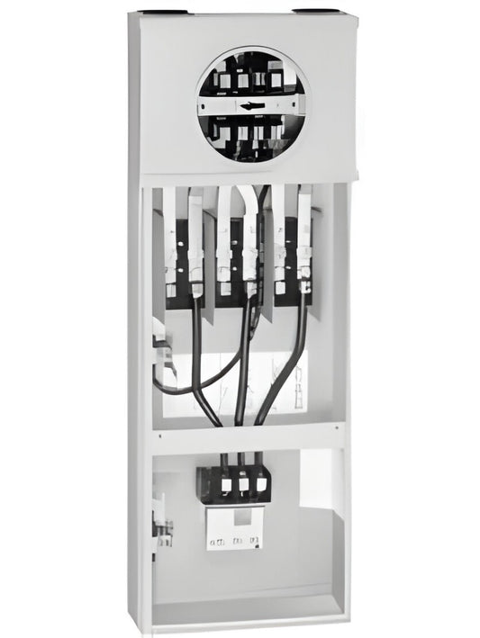 MM0303L3100EY 100A Commercial TestBlock/Main Meter Panel 3PH 120/240V Main Breaker Seperate