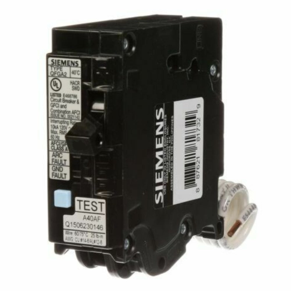 Q115DF 1 Pole 15A Circuit Breaker GFCI/AFCI