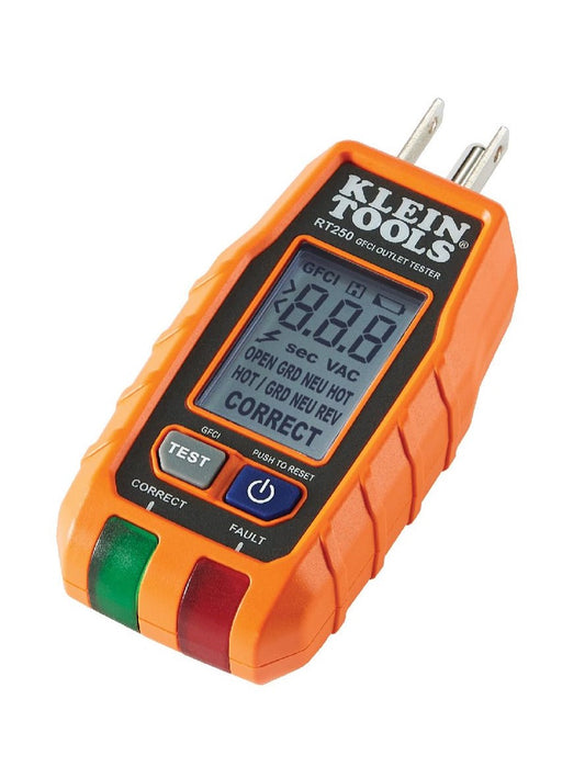 RT250 GFCI Receptacle Tester with LCD