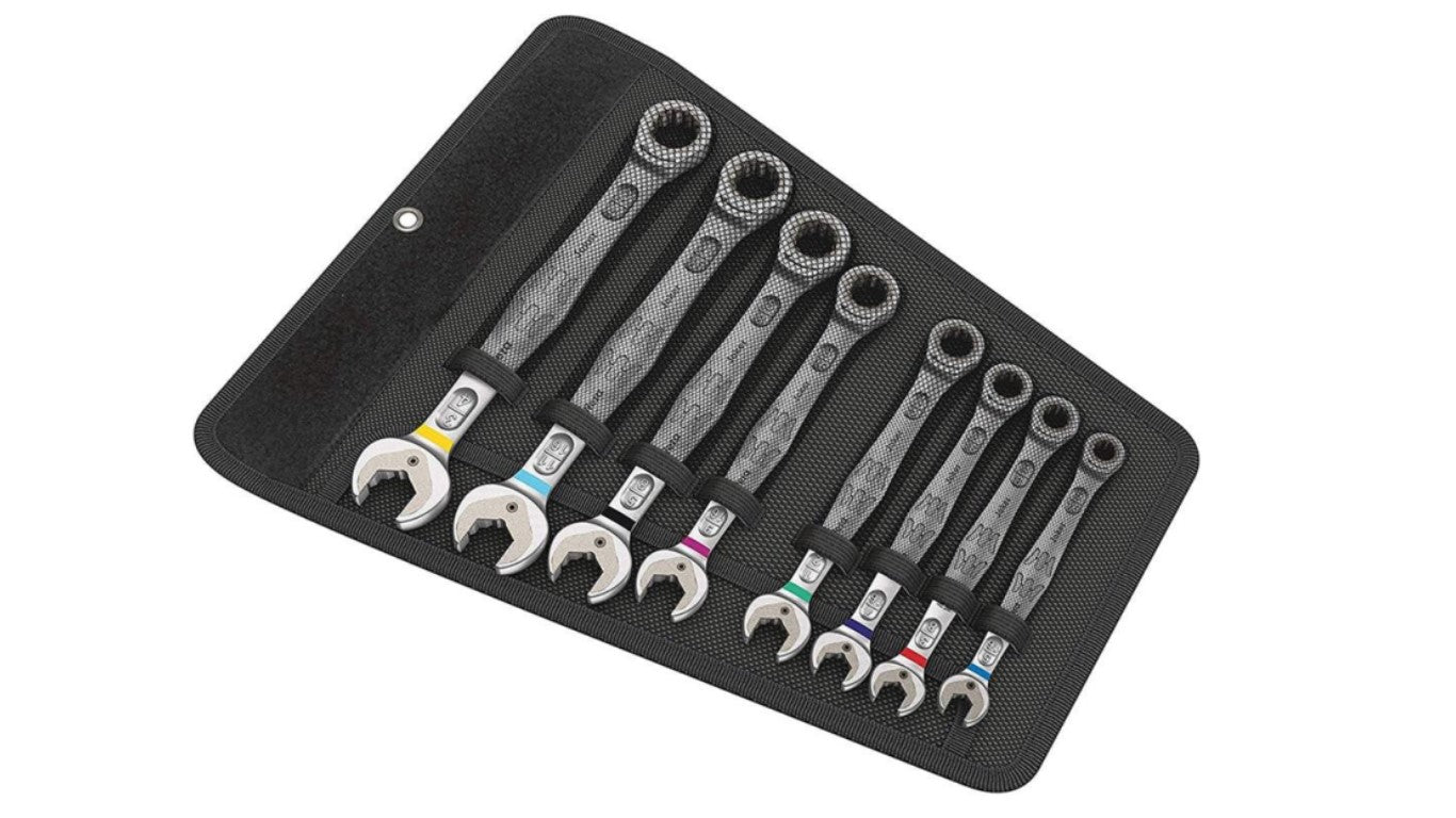 05020012001 6000 Joker 8 Imperial Set 1 Set of Ratcheting Combination Wrenches, Imperial, 8 Pieces