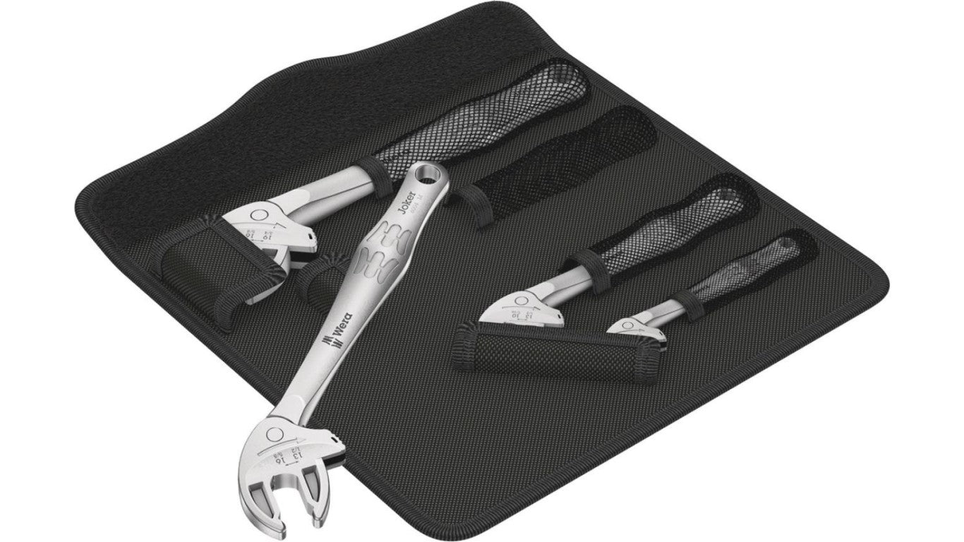 05020110001 6004 Joker 4 set 1 Self-Setting Spanner Set, 4 Pieces