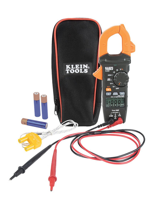 CL220 Digital Clamp Meter, AC Auto-Ranging 400 Amp with Temp