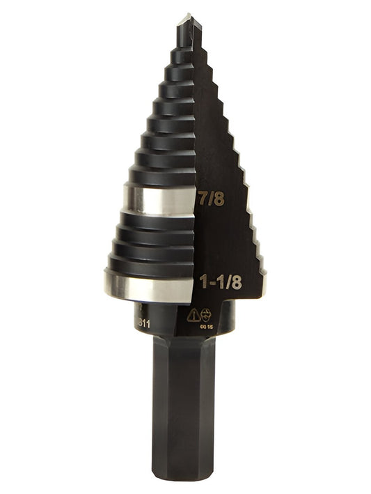 KTSB11 Step Drill Bit #11 Double-Fluted 7/8 to 1-1/8-Inch