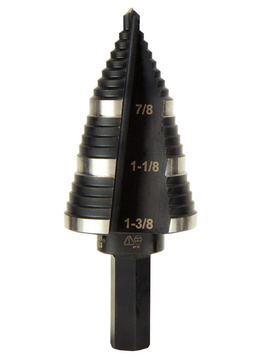 KTSB15 Step Drill Bit #15 Double Fluted 7/8 to 1-3/8-Inch