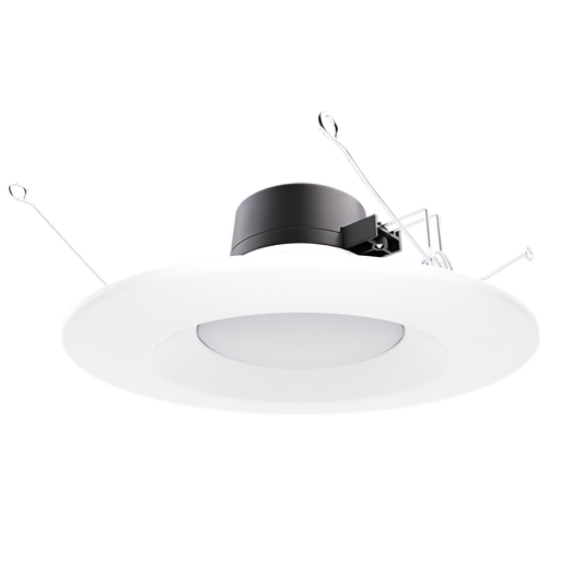 PT-DLR-B-6I-5C3P 5”/6” LED Baffle Retrofit Recessed Downlight with CCT and Wattage Selector