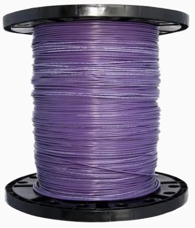 #10 THHN 500' STR Wire Purple