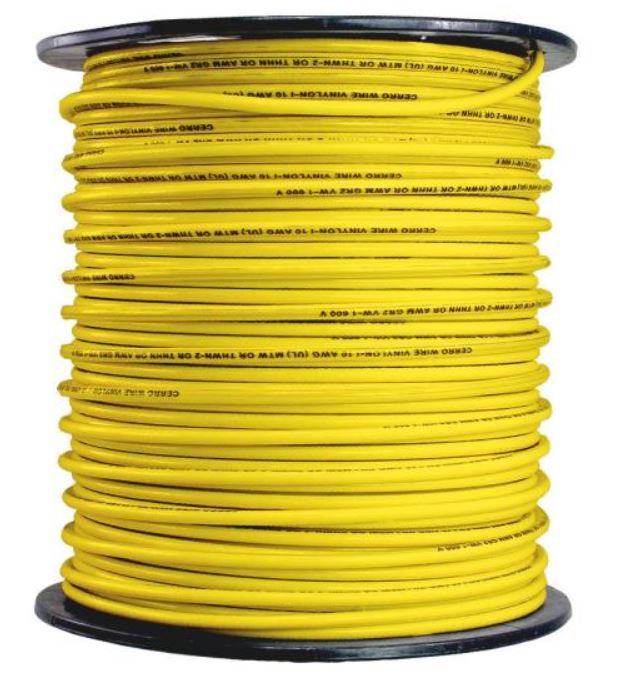 #10 THHN 500' STR Wire Yellow