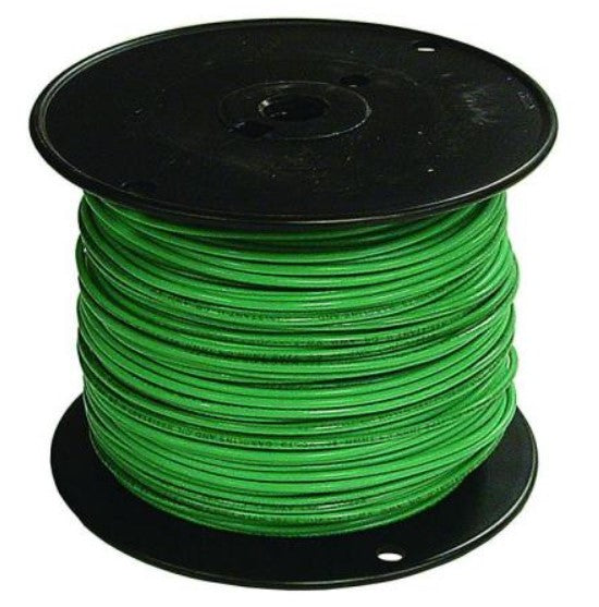 #14 THHN 500' Solid Wire Green