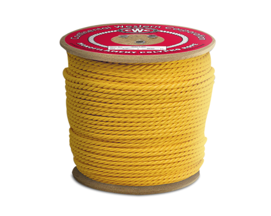 3 Strand Polypropylene Rope - 3/8" x 1200' Yellow