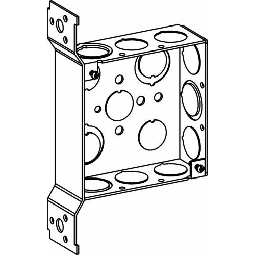 4SB-MKO-FB 1-1/2” DEEP, 4” SQUARE (4S) BOX WELDED WITH MKO & FB BRACKET