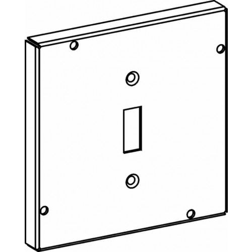 5501 Raised 1/2”, 4-11/16” Square (5S) Toggle Switch Industrial Cover