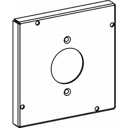 5505 Raised 1/2”, 4-11/16” Square (5S) 20A, 1.60” Diameter Power Outlet Industrial Cover