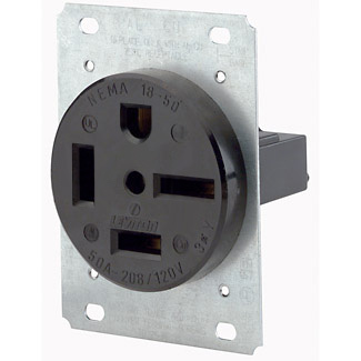 8460 60A 250V 3P Receptacle 15-60R