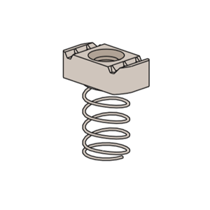 1/4" Channel Nut With Standard Spring