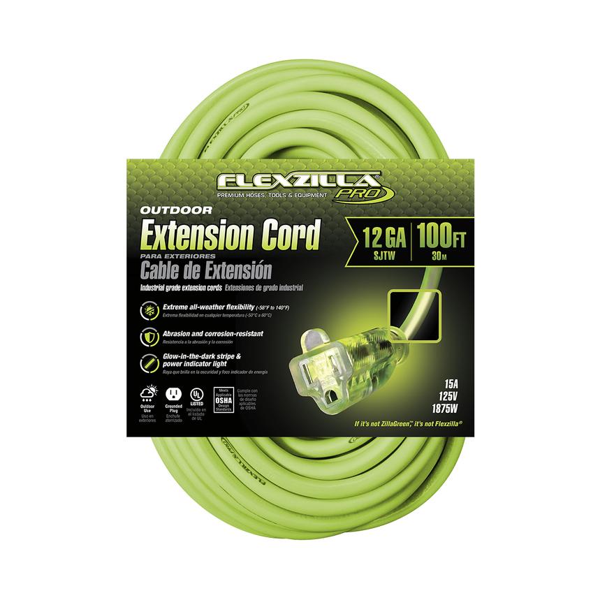 FZ512835 100ft 12/3 SJTW Flexzilla Pro Outdoor Extension Cord