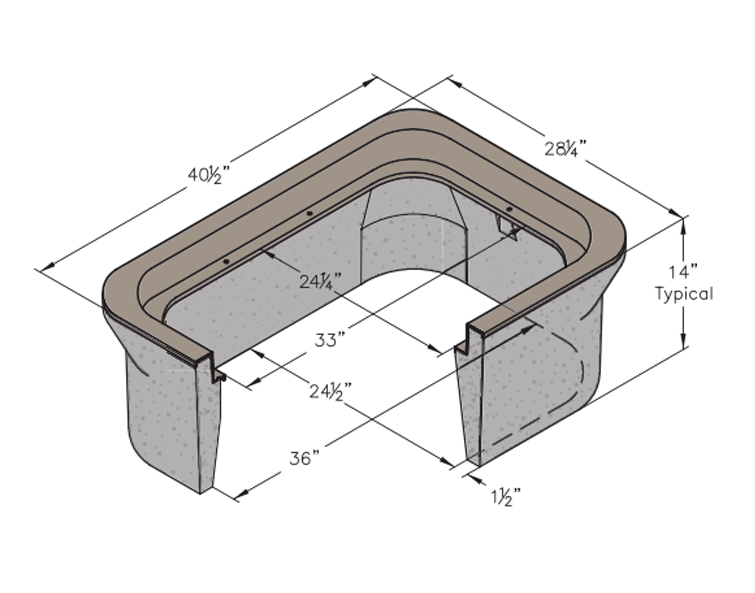 N40 24"x36" I.D. Concrete Pullbox