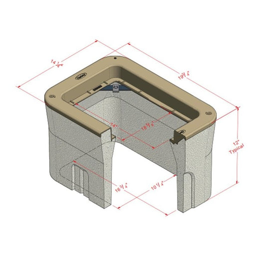 N9 Box 10"x17" I.D. Concrete Pullbox