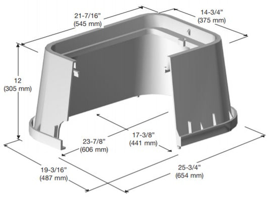 P1220 12"x20" HDPE Box