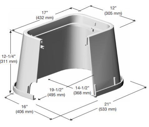 91419-12 10"x17" HDPE Box