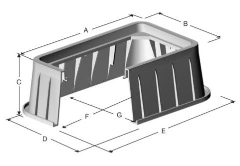 P1730 17"x30" HDPE Box