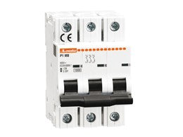 P1 MB 3P B10 Miniature Circuit Breaker, 3P - 10KA. 3 Modules, Characteristic B, 10A