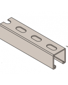 12 Gauge 1-5/8" x 1-5/8" Channel with Short Slots