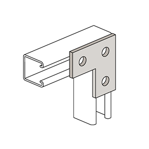 3-1/2" Flat Angle Plate