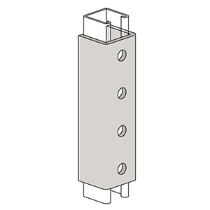 7-1/4" Four Hole Splice