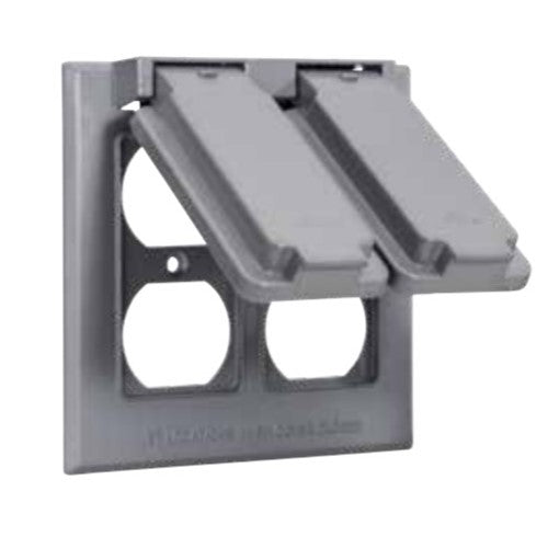 Blank Double Gang Weatherproof Cover With Gasket