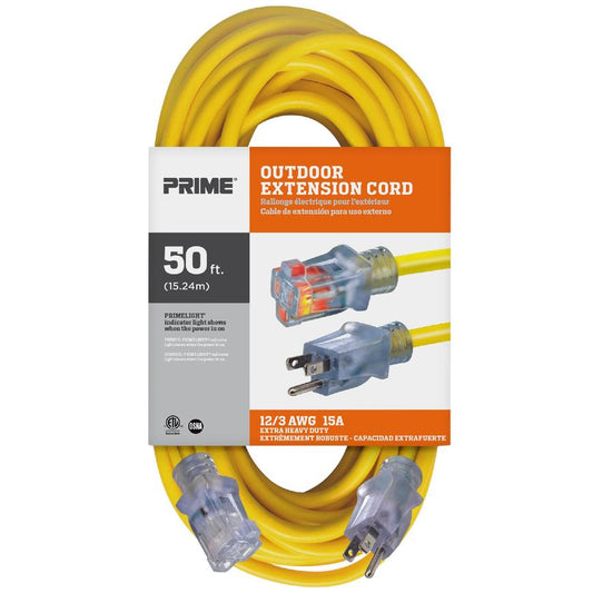 EC511830 50ft 12/3 SJTW Jobsite Outdoor Extension Cord