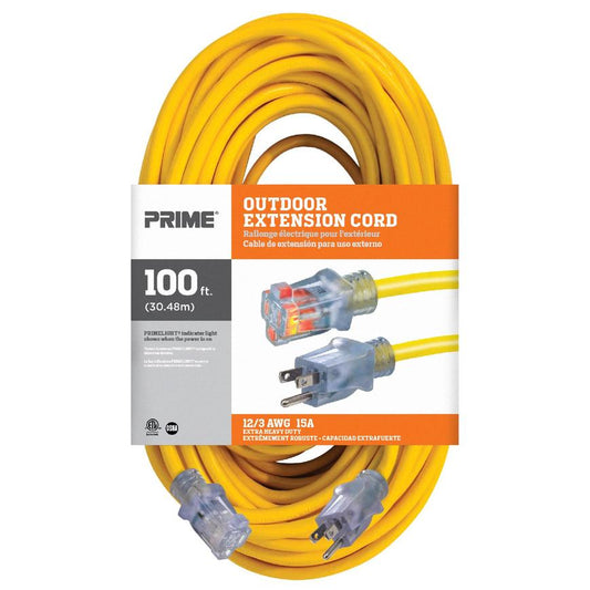 EC511835 100ft 12/3 SJTW Jobsite Outdoor Extension Cord