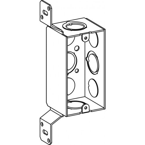 HB-1-MKO-FB 1-7/8” Deep, 1-Gang Welded Handy Box With MKO & FB Bracket