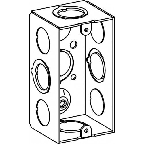 HB-1-MKO 1-7/8” Deep, 1-Gang Welded Handy Box With MKO