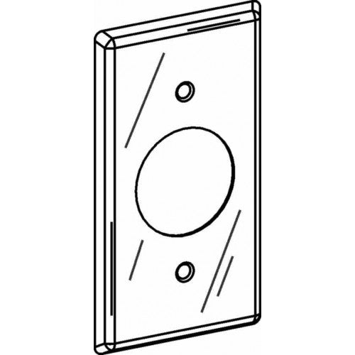 HBC-SR Handy Box 15A, 1.406” Diameter Single Receptacle Cover